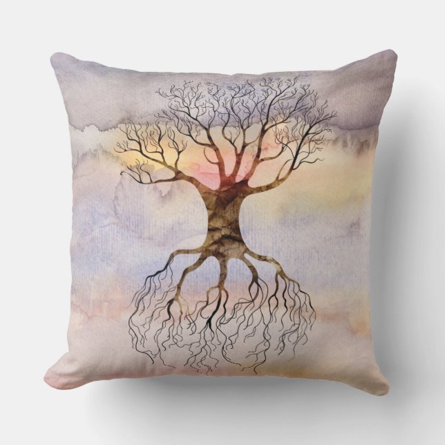 Tree Against The Sky Cushion (Front)