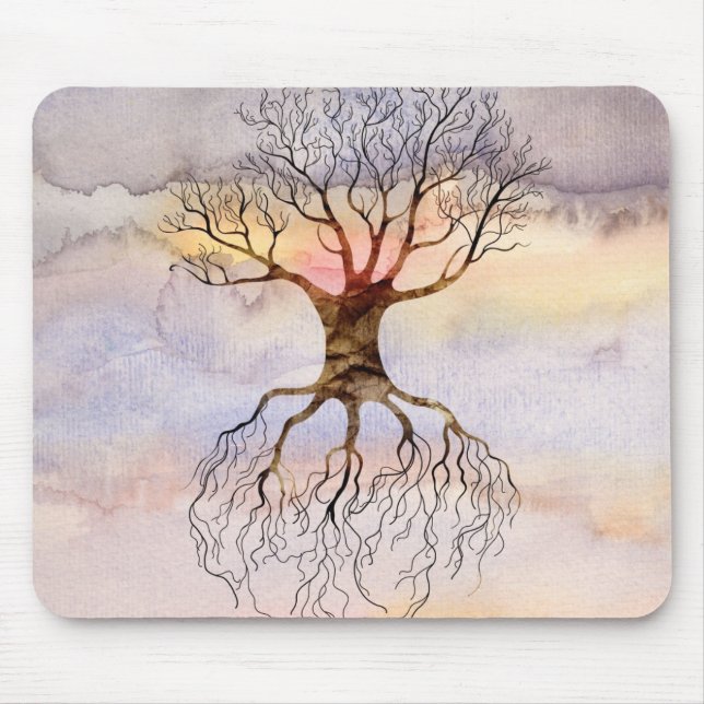 Tree Against The Sky Mouse Pad (Front)
