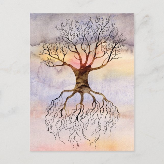 Tree Against The Sky Postcard (Front)