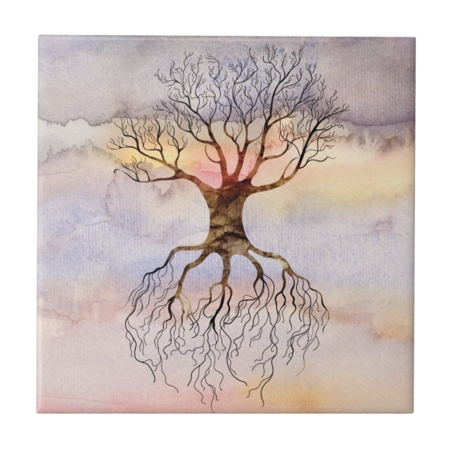 Tree Against The Sky Tile (Front)