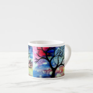 Tree and Ink Transparent Layers Espresso Cup