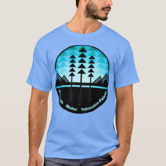 Tree and Mountain Design Klamath Tribes  T-Shirt