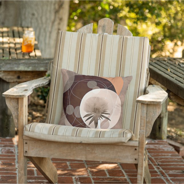 Tree and plants minimalist art cushion (Chair)