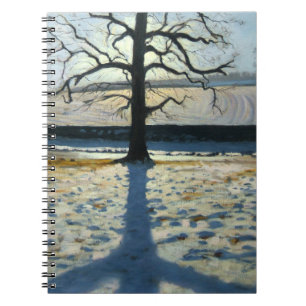 Tree and Shadow Calke Abbey Derbyshire Spiral Notebook