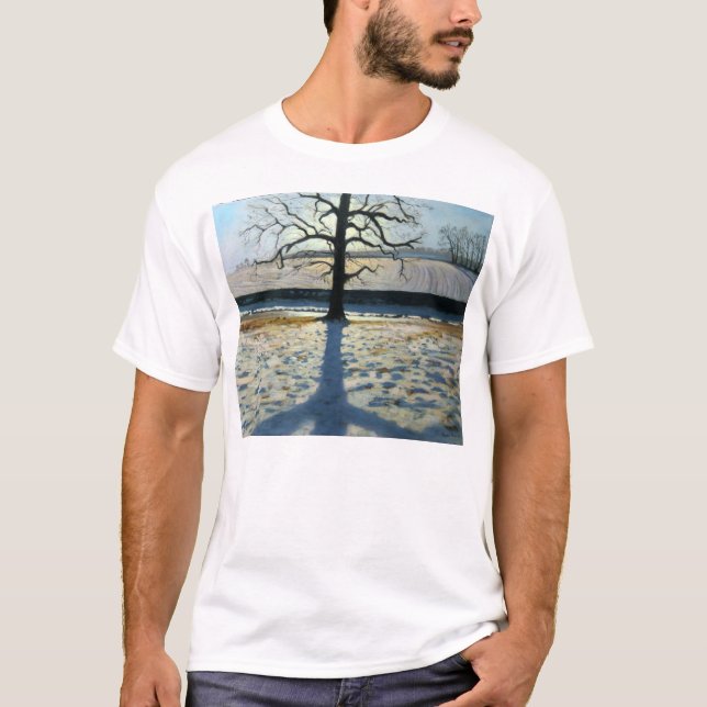 Tree and Shadow Calke Abbey Derbyshire T-Shirt (Front)