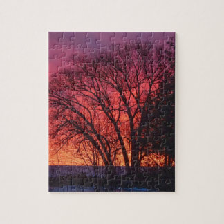 Tree and Sunset Puzzle