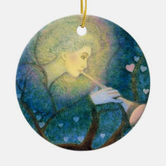 Tree Angel Musical Hearts Love Christmas Ornamnet Ceramic Tree Decoration