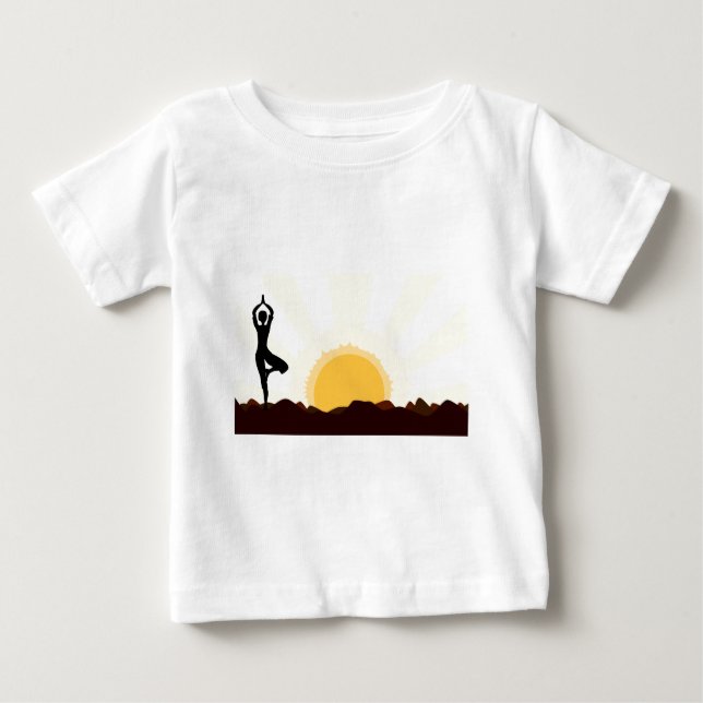 Tree Asana Baby T-Shirt (Front)