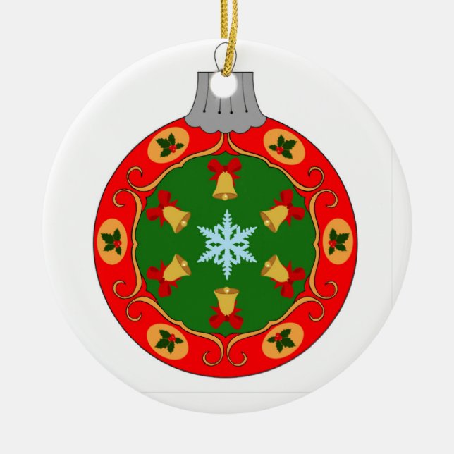 Tree Ball Ceramic Tree Decoration (Front)