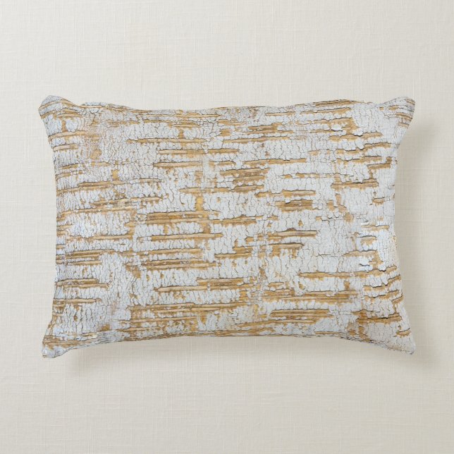 Tree Bark Abstract Natural Pattern Decorative Cushion (Front)