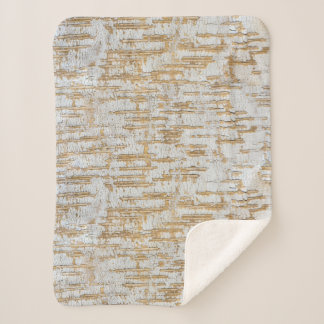 Tree Bark Abstract Natural Pattern Sherpa Blanket