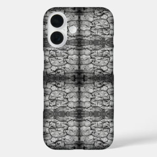 Tree Bark Black And White Photo Closeup Pattern iPhone 16 Case