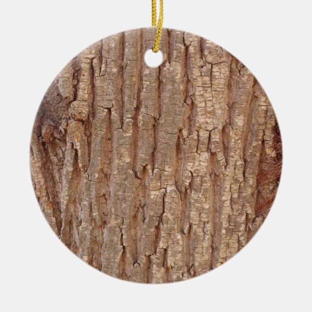 tree bark ceramic tree decoration (Front)