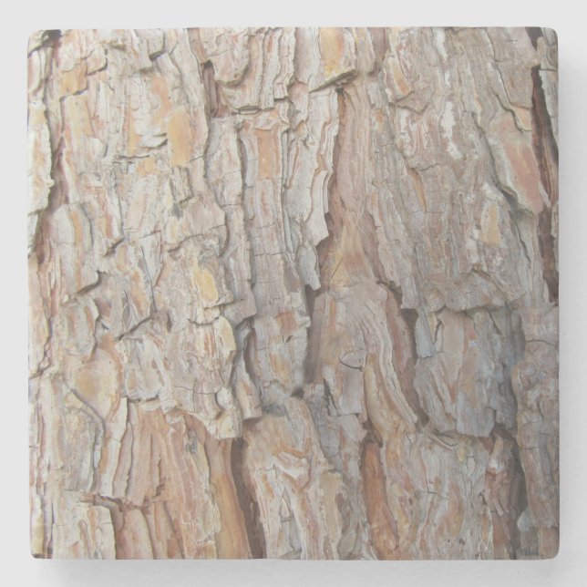 Tree Bark Fall Autumn Patterns Stone Coaster (Front)