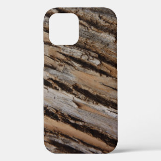 Tree Bark I Natural Abstract Textured Design iPhone 12 Case