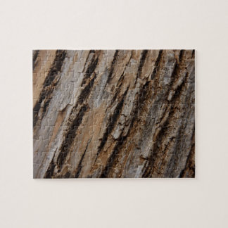 Tree Bark I Natural Abstract Textured Design Jigsaw Puzzle