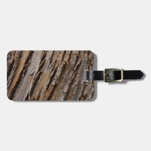 Tree Bark I Natural Abstract Textured Design Luggage Tag
