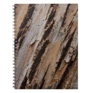 Tree Bark I Natural Abstract Textured Design Spiral Notebook