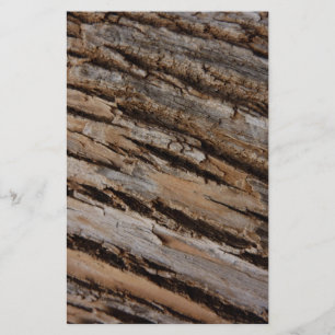 Tree Bark I Natural Abstract Textured Design Stationery