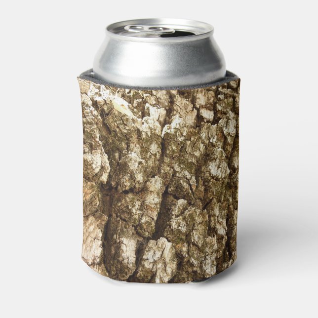 Tree Bark II Natural Textured Design Can Cooler (Can Back)