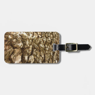 Tree Bark II Natural Textured Design Luggage Tag