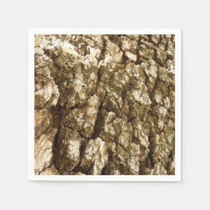 Tree Bark II Natural Textured Design Napkin