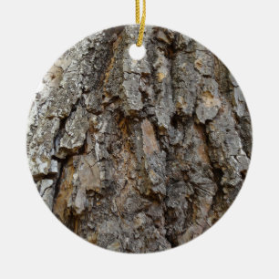 Tree Bark IV Abstract Nature Ceramic Tree Decoration
