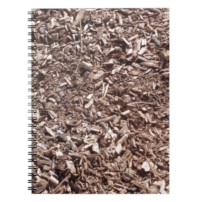 Tree bark, Nature, Brown Spiral Notebook (Front)