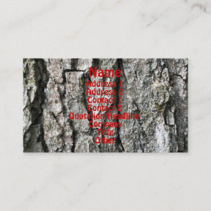 Tree Bark Nature Photography Profile Business Card