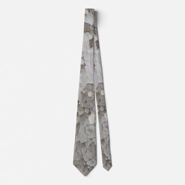 Tree bark pattern classic round sticker tie (Front)