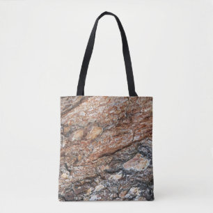Tree Bark Photo Rustic Brown and Black Nature Tote Bag