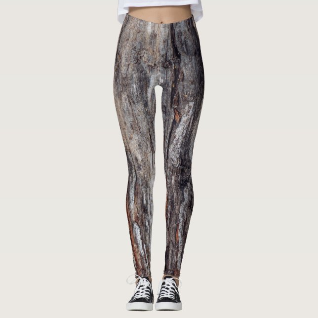 Tree Bark Texture Leggings (Front)