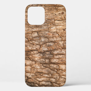 Tree bark texture, natural wood background. iPhone 12 case