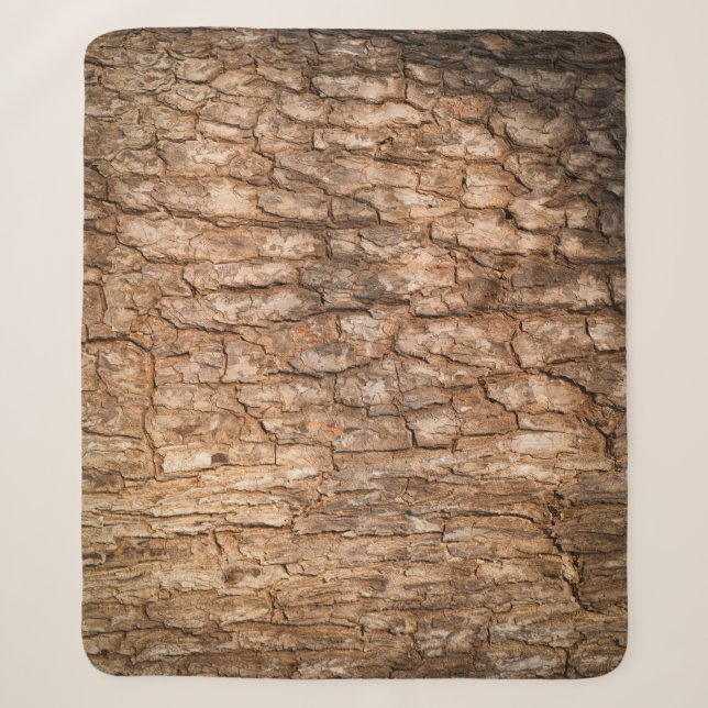 Tree bark texture, natural wood background. sherpa blanket (Front)