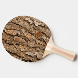 Tree Bark Texture Ping Pong Paddle