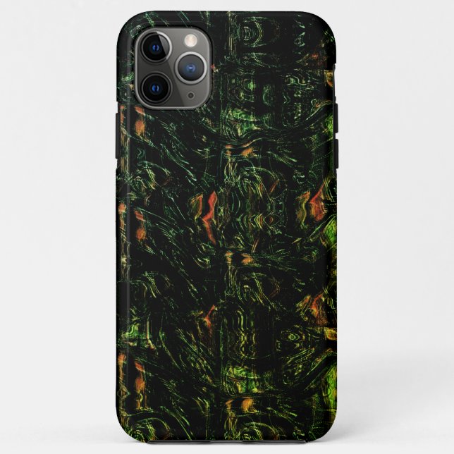 Tree bark under green hammered glass Case-Mate iPhone case (Back)