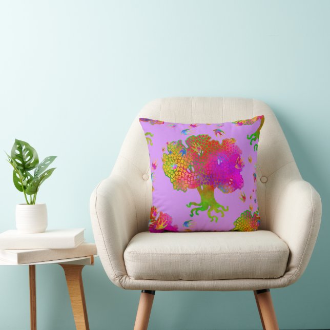 Tree Birds Evensong Cushion (Chair)