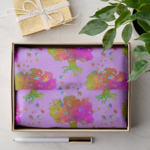 Tree Birds Evensong Tissue Paper