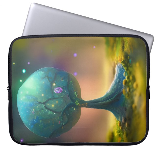 Tree Birth AI Art Laptop Sleeve (Front)