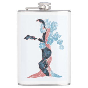 Tree Blossom Hip Flask