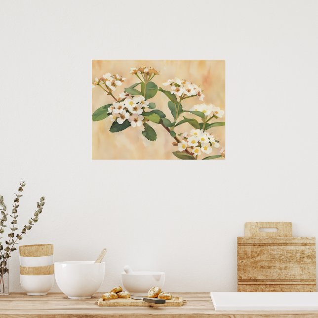 Tree Blossoms Floral Art Print (Kitchen)