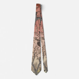 Tree Blossoms Plum Garden Japanese Tie