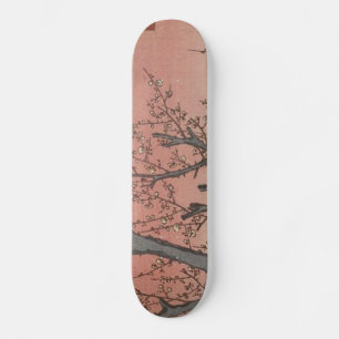 Tree Blossoms Plum Garden Japanese Woodblock Skateboard