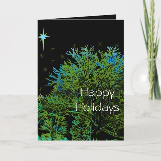 Tree Blues Holiday Card (Front)
