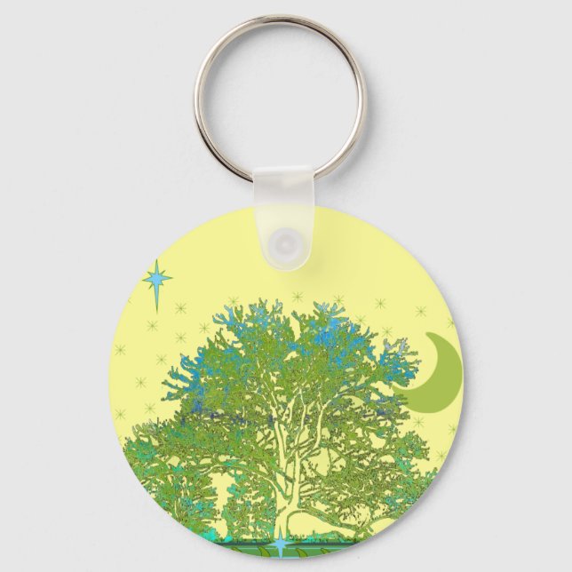 Tree Blues Key Ring (Front)
