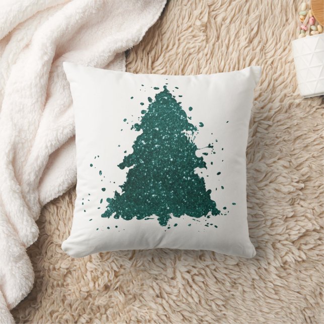 Tree Bold Decor | Emerald Kelly Green Christmas Cushion (Blanket)