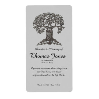 Tree Book Donated in Memory of Bookplate ..