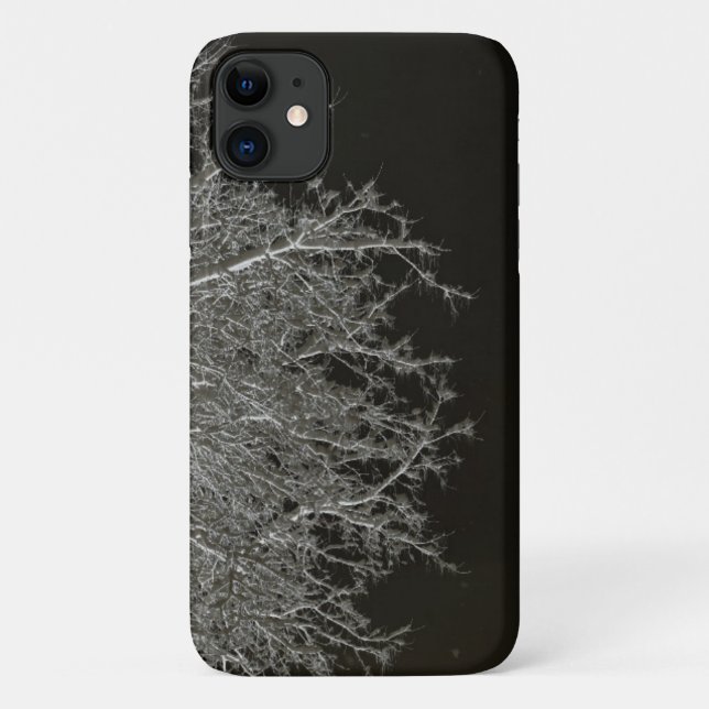 Tree branches Photo Negative Case-Mate iPhone Case (Back)