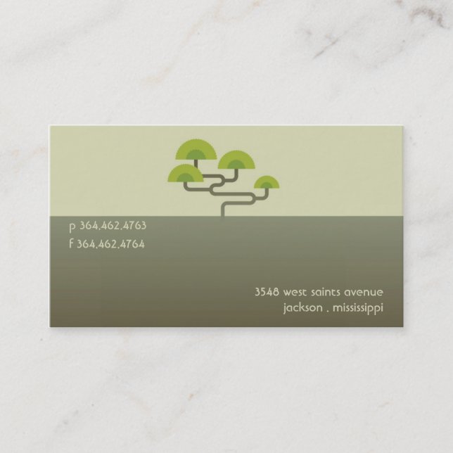 Tree Business Card (Front)