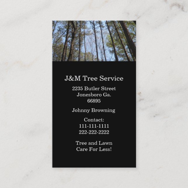 Tree Business Card (Front)